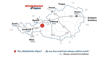 Download route planner - location map Kitzbüheler Alpen